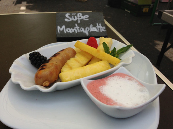 Süße Mantaplatte