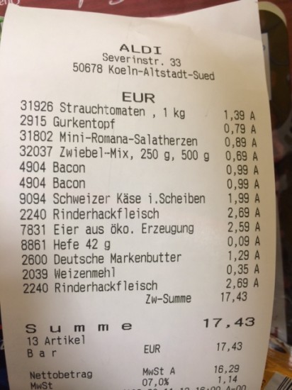 Hamburger Brötchen Lidl Zutaten