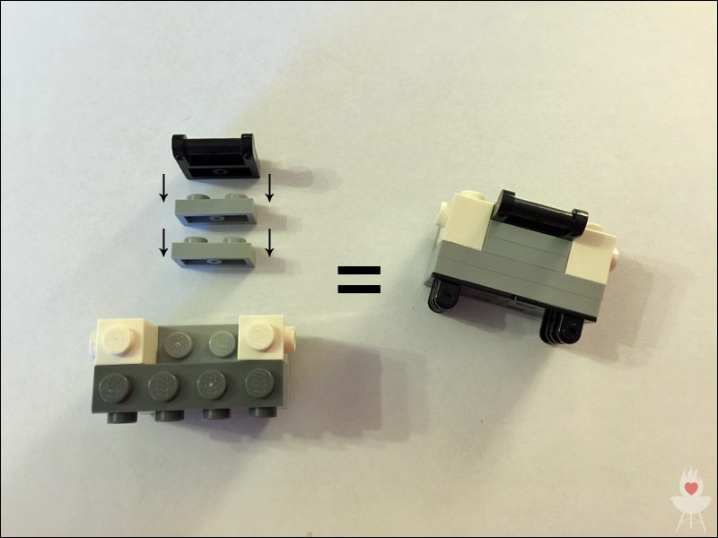 Lego-Grill Bauschritt 3