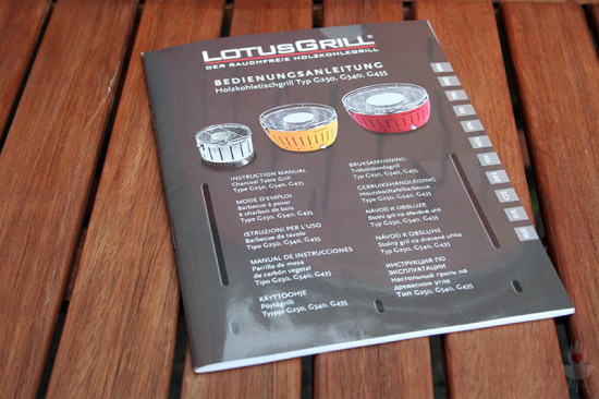 LotusGrill Anleitung