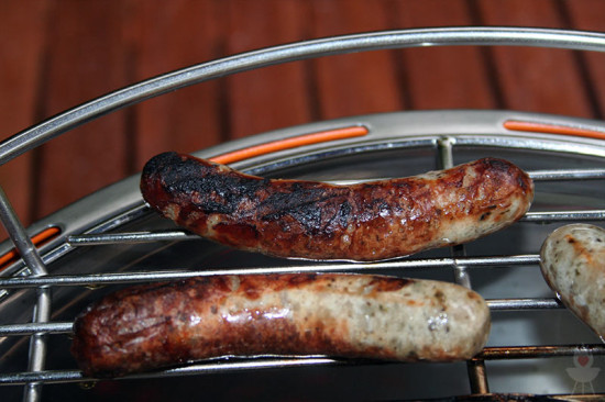 LotusGrill Wurst verbrannt