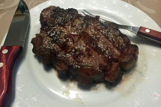 Jumbo-SteakbesteckSet Fleischteller Tramontina Churrasco