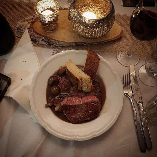 3. Gang - Rückwärts gegartes Rib-Eye-Steak aus dem Rumholz-Rauch