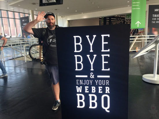 Bye, bye & enjoy your Weber BBQ