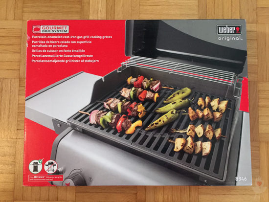 Weber GBS Verpackung (Gourmet BBQ System)