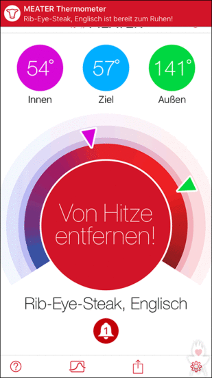 Meater-App: Ruhen