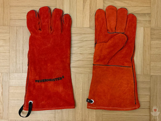 Feuermeister-Grillhandschuhe rot