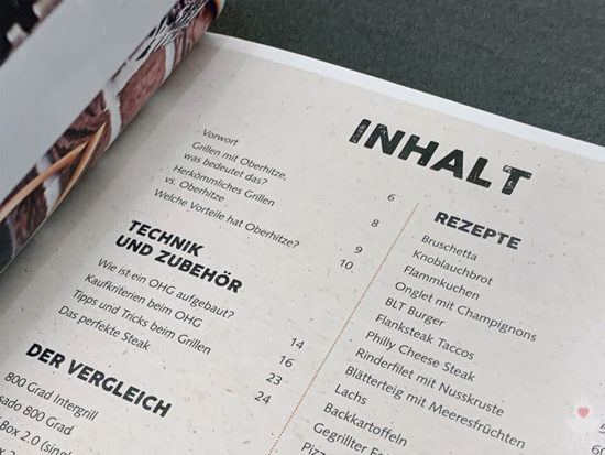 Das kleine 800 Grad Grillbuch - Inhalt